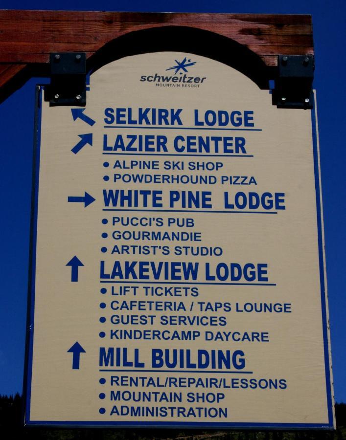 Schweitzer Mountain Resort White Pine Lodge Сандпойнт Екстериор снимка